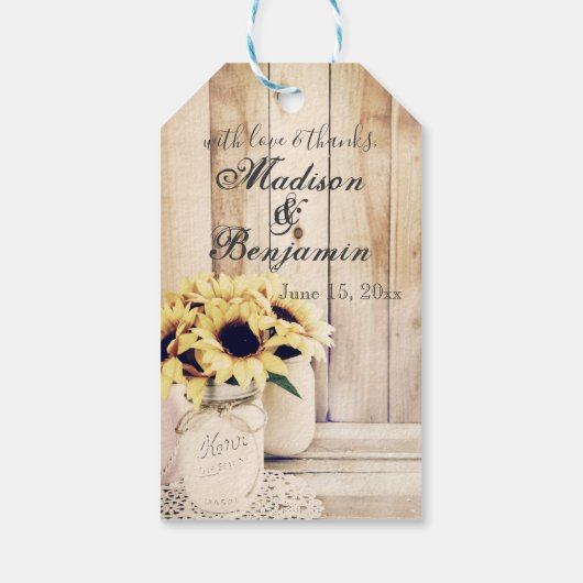 愛とメイスン感謝していジャルの結婚感謝を込めて ギフトタグ (裏面)