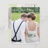 愛とユー感謝していハガキ ポストカード (正面/裏面)