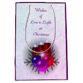 愛とライトクリスマス ミディアムペーパーバッグ (正面)