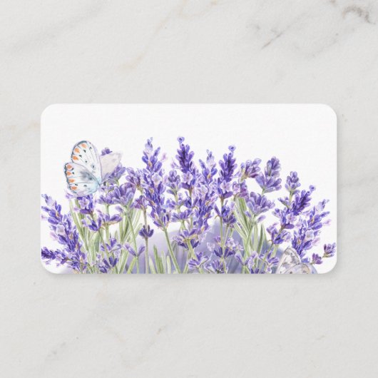 愛とラベンダー｜メモリー・レーン・メッセージ エンクロージャーカード (裏面)