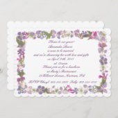 愛とラベンダー 招待状 (正面/裏面)