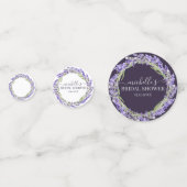 愛とラベンダー | 現代の水彩花卉 コンフェッティ (裏面)