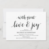 愛とリハ素晴らしーサルディナー招待状カード 招待状 (正面)