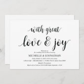 愛とリハ素晴らしーサルディナー招待状カード 招待状 (正面/裏面)