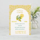 愛とレモンのブライダルシャワーへの招待 招待状 (スタンド正面)