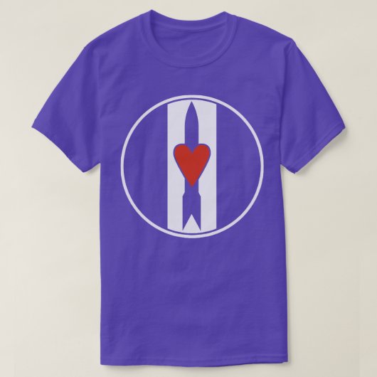 愛とロケットのハート Tシャツ (デザイン正面)