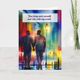 愛とロマンスアフリカアメリカゲイメンレインボー カード