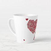 愛とロマンス – バレンタインデー カフェラテマグ (左アングル)