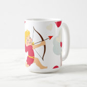 愛とロマンス – バレンタインデー コーヒーマグカップ (正面右)