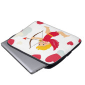 愛とロマンス – バレンタインデー ラップトップスリーブ (正面下部)