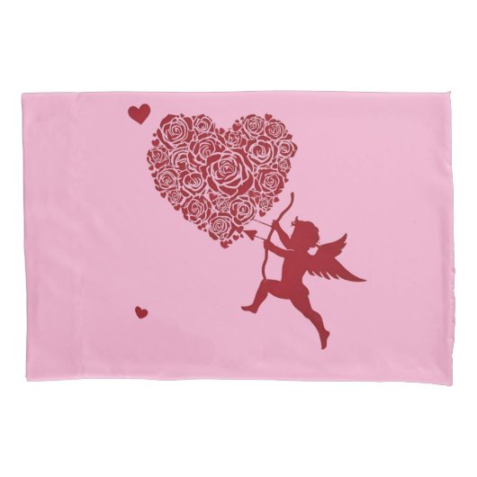 愛とロマンス – バレンタインデー 枕カバー (正面)