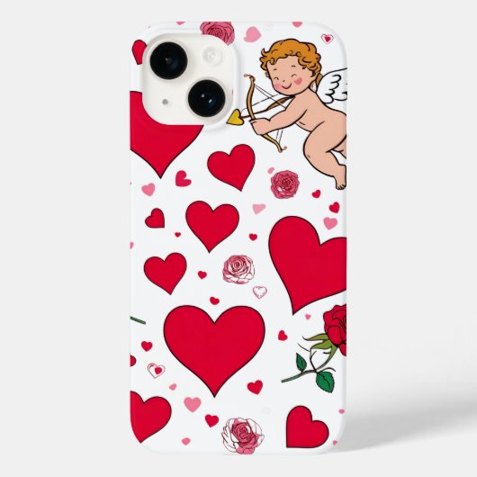 愛とロマンス – バレンタインデー Case-Mate iPhoneケース (裏面)