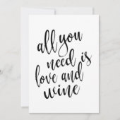 愛とワインがあればそれで十分 - お手頃価格のサイン (正面)