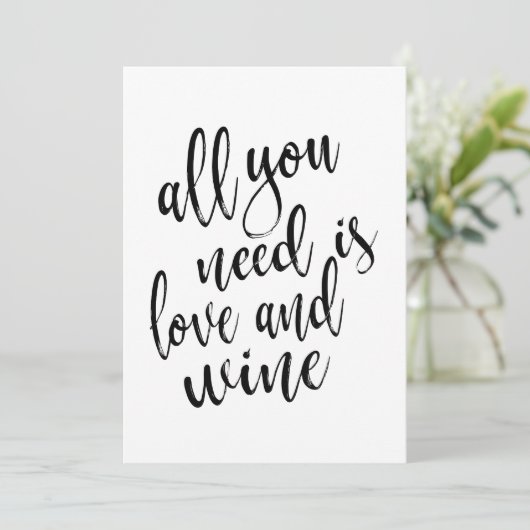 愛とワインがあればそれで十分 - お手頃価格のサイン (スタンド正面)