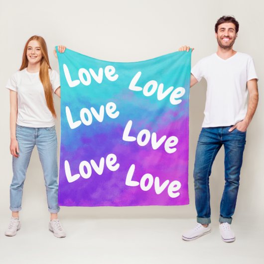 愛と一角獣の雲 フリースブランケット (インサイチュ)