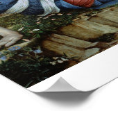 愛と乙女(キャンバス上の油) ポスター (角)