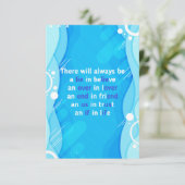 愛と人生と友情についての引用文 サンキューカード (スタンド正面)