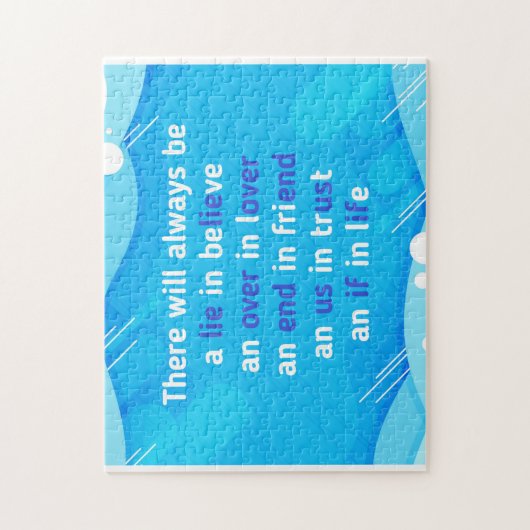 愛と人生と友情についての引用文 ジグソーパズル (縦)