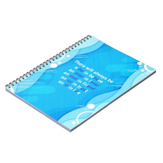 愛と人生と友情についての引用文 ノートブック (左側)