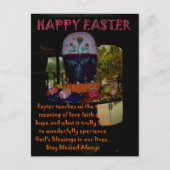 愛と信仰と希望に満ちたイースターの喜びを シーズンポストカード (正面)