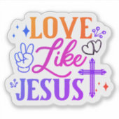 愛と信仰の聖句シール シール (正面)