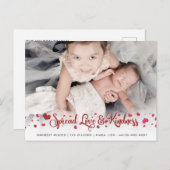 愛と優しさを広めるかわいい写真バレンタインデー ポストカード (正面/裏面)