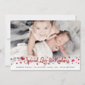 愛と優しさを広めるフォトバレンタインデー シーズンカード (正面)