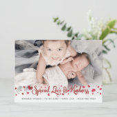 愛と優しさを広めるフォトバレンタインデー シーズンカード (スタンド正面)