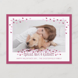 愛と優しさバレンタインを広める シーズンポストカード