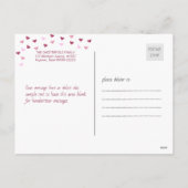 愛と優しさバレンタインを広める シーズンポストカード (裏面)