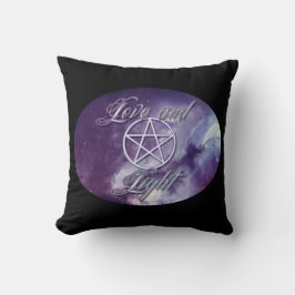 愛と光と星形五角形 クッション