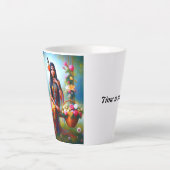 愛と光に満ちたマグカップ カフェラテマグ (正面)