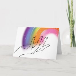 愛と光の折り紙グリーティングカード カード