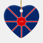 愛と光の赤い太陽 セラミックオーナメント (裏面)