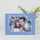 愛と光モダンハヌカー希望フォトホリデー シーズンカード (スタンド正面)