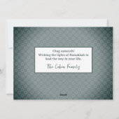 愛と光 |エレガントハヌカー家族2枚の写真 シーズンカード (裏面)