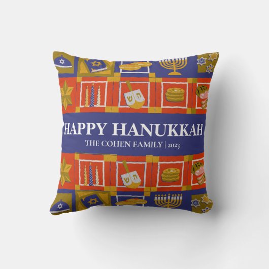 愛と光 |シンプルハヌカエレガントファミリー クッション (裏面)