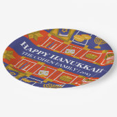 愛と光 |シンプルハヌカエレガントファミリー ペーパープレート (アングル)