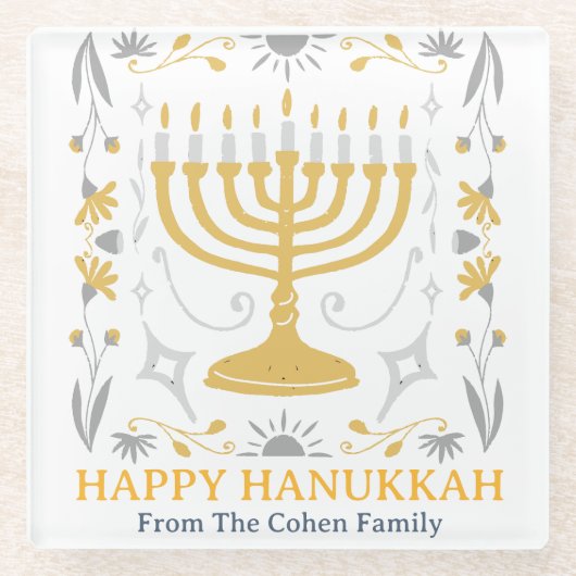 愛と光 |ハッシンプルプハフハヌッカファミリー ガラスコースター (正面)