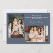 愛と光 |ハヌカシンプルー家の写真 シーズンカード (裏面)