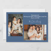 愛と光 |ハヌカシンプルー家の写真 シーズンカード (裏面)