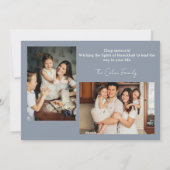 愛と光 |ハヌカシンプルー家の写真 シーズンカード (裏面)