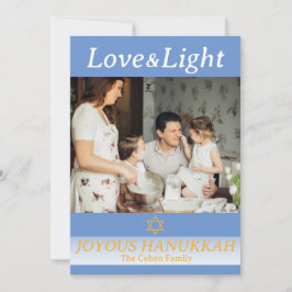 愛と光 |ハヌカシンプルー家の写真 シーズンカード