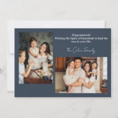 愛と光 |ハヌカシンプルー家の写真 シーズンカード (裏面)