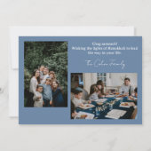 愛と光 |ハヌカシンプルー家の写真 シーズンカード (裏面)