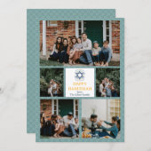 愛と光 |ハヌカー家の写真コラージュ シーズンカード (正面/裏面)