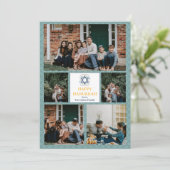 愛と光 |ハヌカー家の写真コラージュ シーズンカード (スタンド正面)