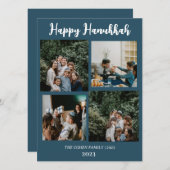 愛と光 |ハヌカー家の写真コラージュ シーズンカード (正面/裏面)