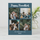 愛と光 |ハヌカー家の写真コラージュ シーズンカード (スタンド正面)