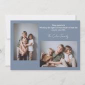 愛と光 |ハヌカー家の写真コラージュ シーズンカード (裏面)